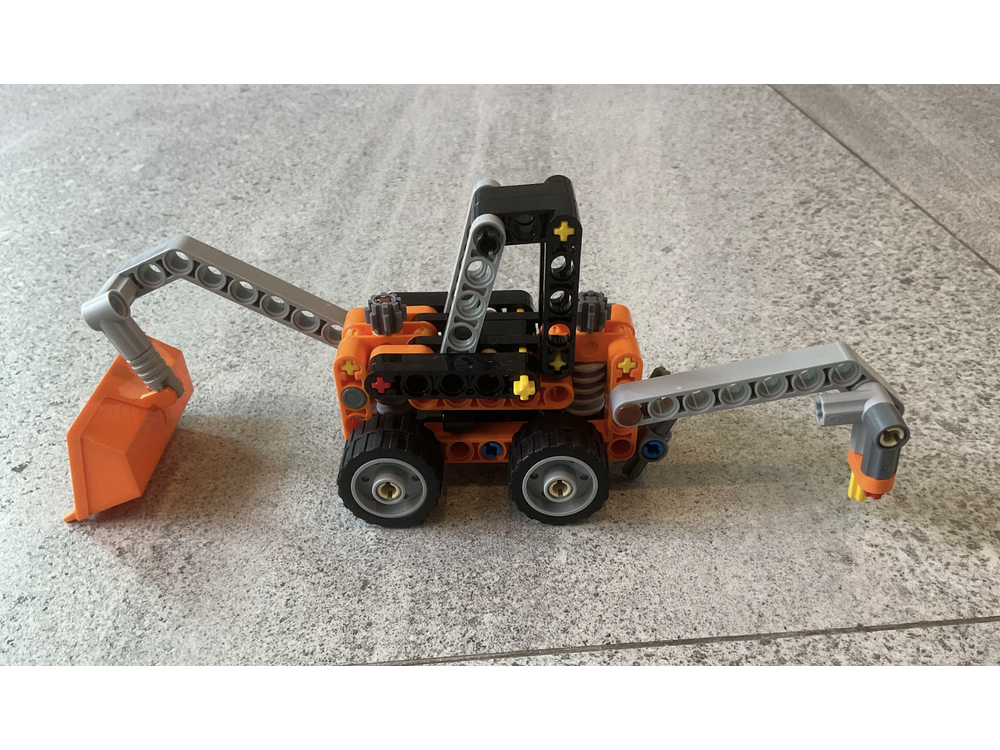 LEGO MOC Backhoe With Auger by R1FT-13 | Rebrickable - Build with LEGO