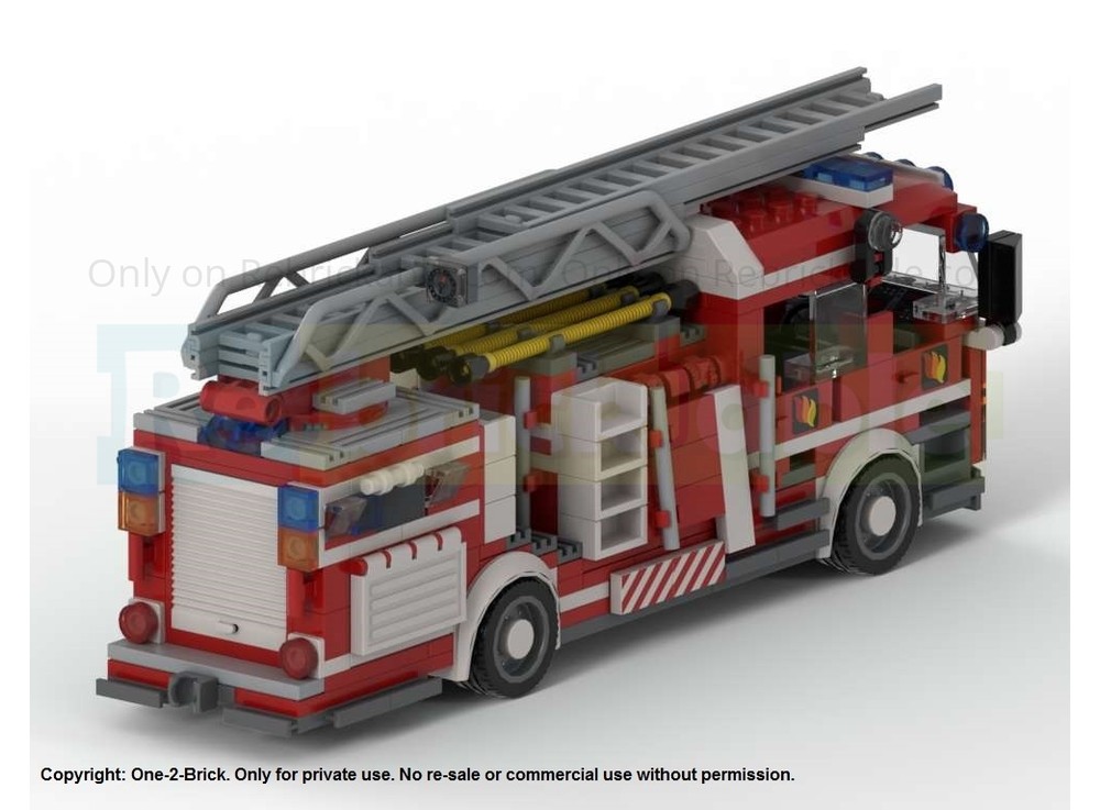 LEGO MOC-229133 Modern Fire Truck – MOC inspired by Set 6382 by ONE-2 ...