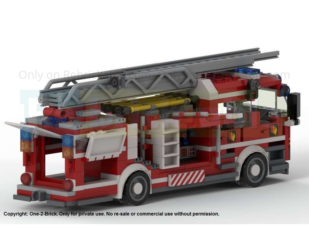 LEGO MOC-229133 Modern Fire Truck – MOC inspired by Set 6382 by ONE-2 ...