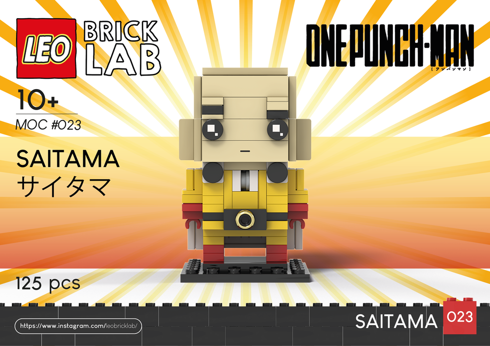 LEGO MOC-229245 Saitama (One Punch Man) - BrickHeadz Style by ...