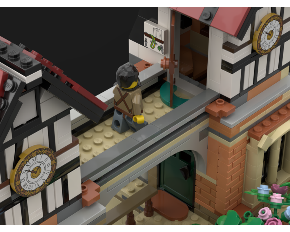 LEGO MOC-229257 The Twin Clock Towers - 10350 Tudor Corner