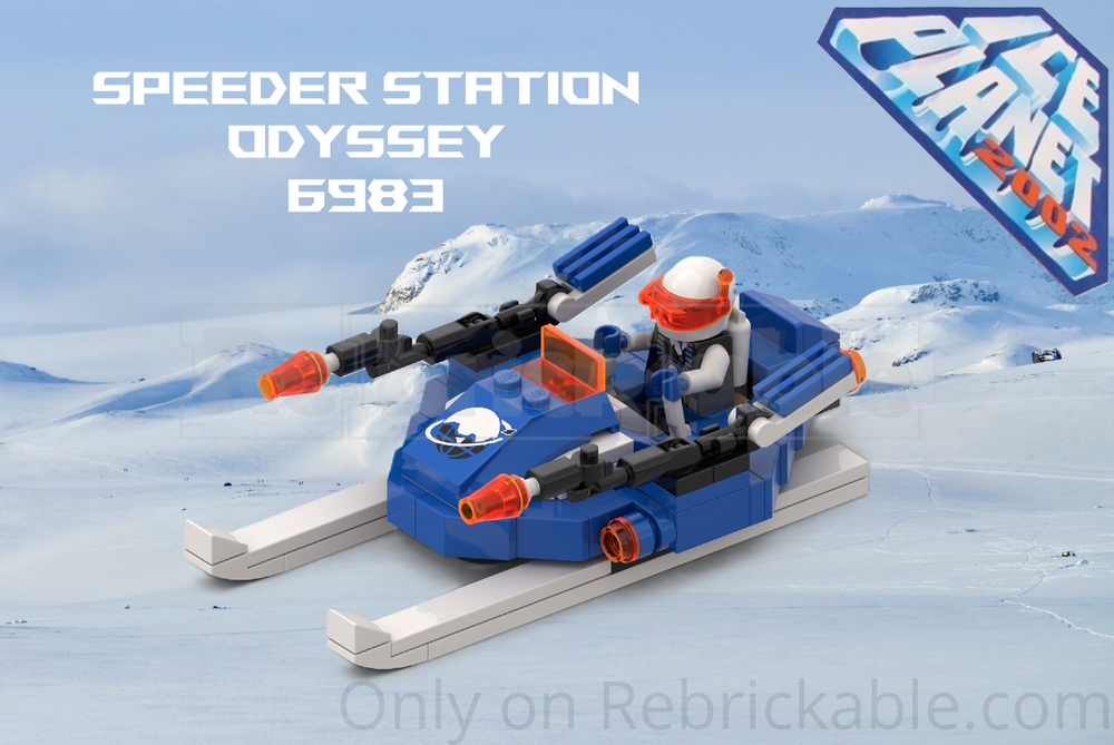 LEGO MOC-229475 Speeder Ice Planet 2002 Remake 6983 by mathtuono