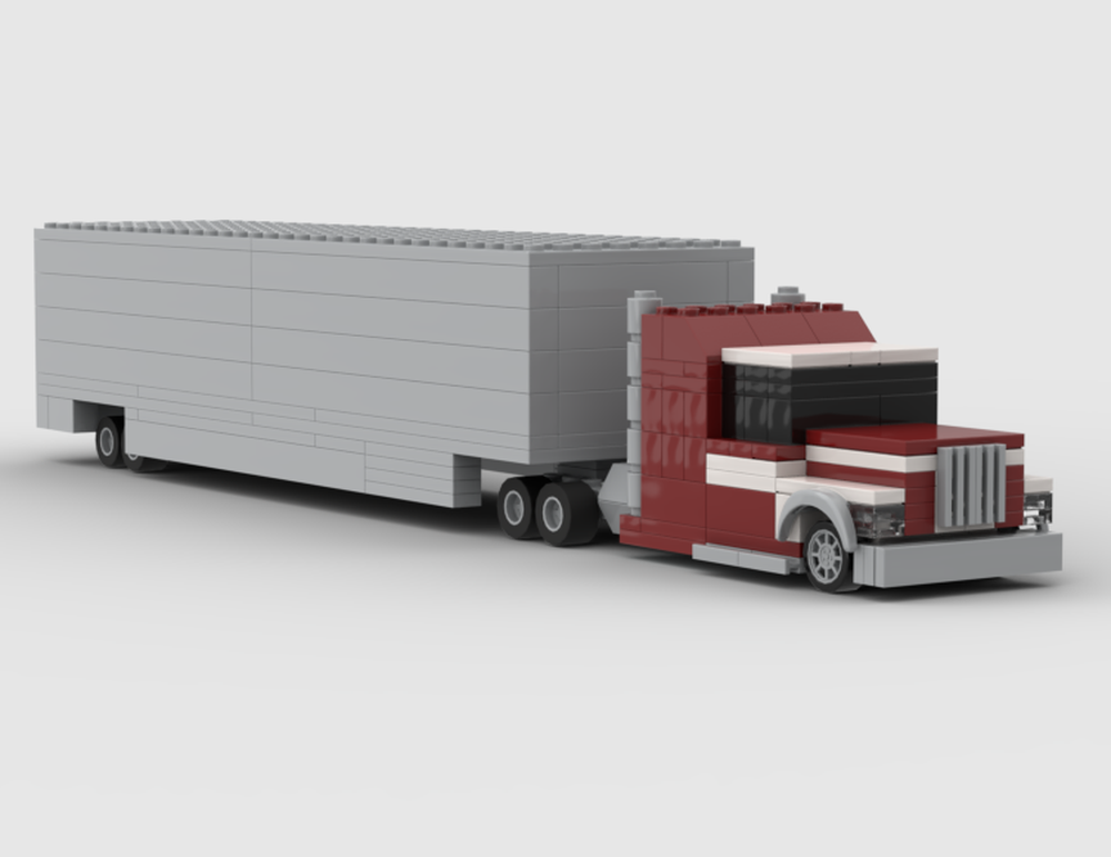 LEGO MOC-229481 Big rig with a big trailer by Adr098 | Rebrickable ...