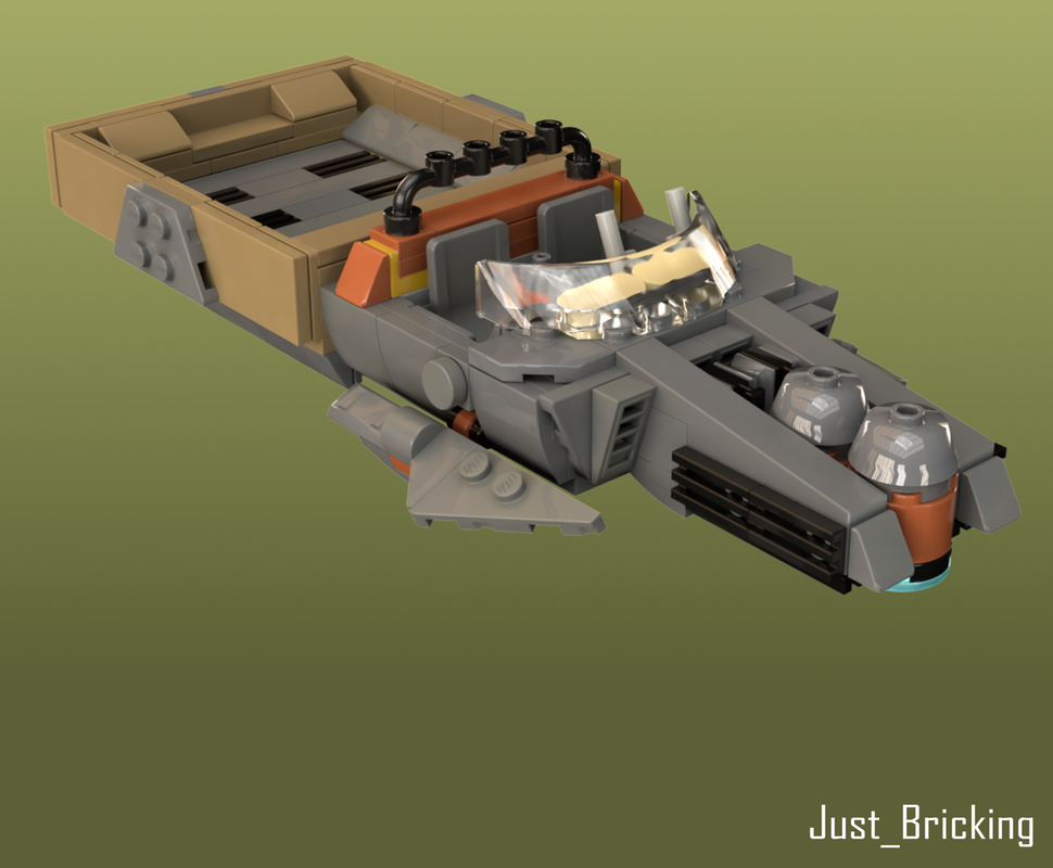LEGO MOC-229495 LCH-12 Cargo Landspeeder by just_bricking | Rebrickable ...