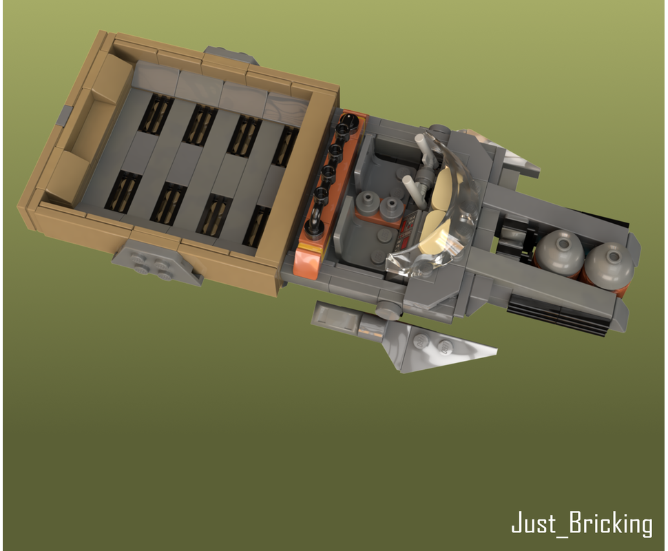LEGO MOC-229495 LCH-12 Cargo Landspeeder by just_bricking | Rebrickable ...
