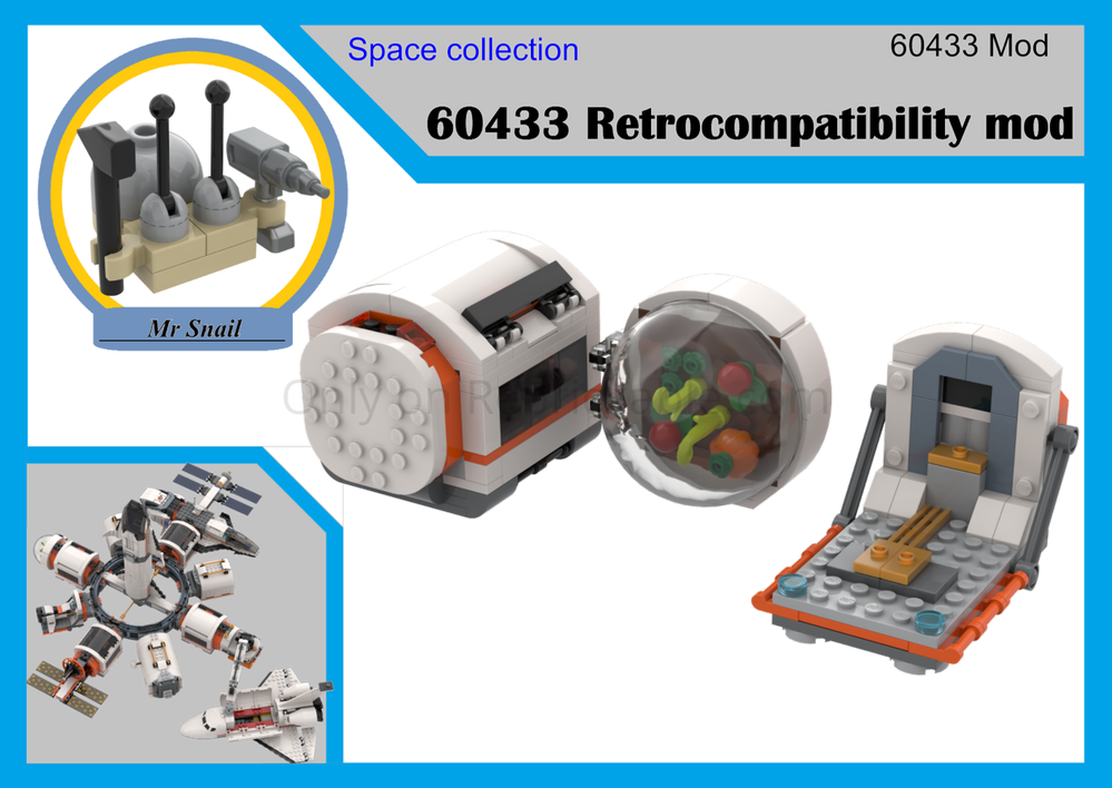 LEGO MOC-229567 60433 retrocompatibility modification by Snail Designs ...