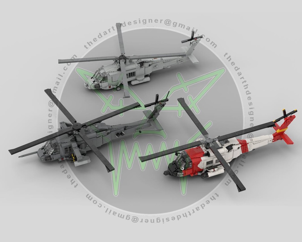 LEGO MOC Sikorsky | HH-60J JAYHAWK - 1:35 Scale (v3) by