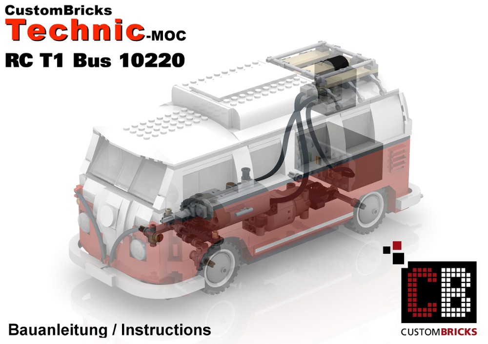 LEGO MOC Full RC 10220 T1-Bus with PF by CustomBricks.de
