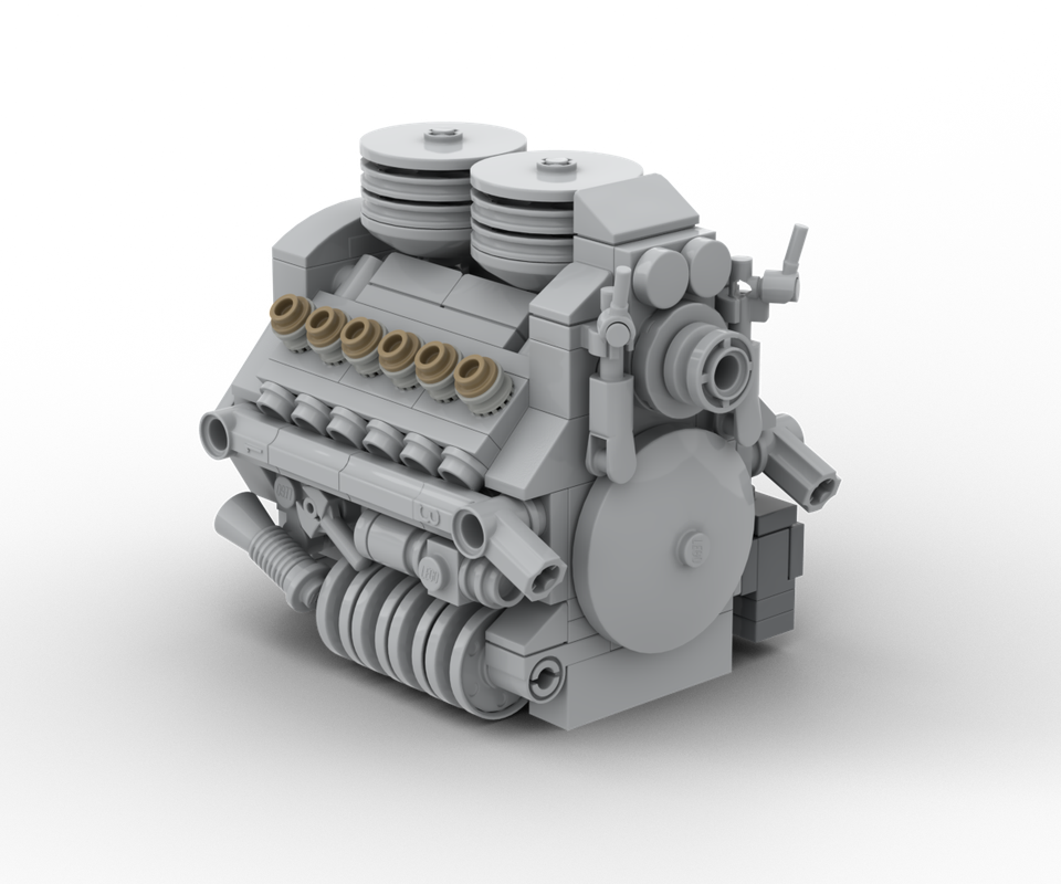 LEGO MOC-229824 Maybach 230 HL - Tiger Tank Engine by TundO ...