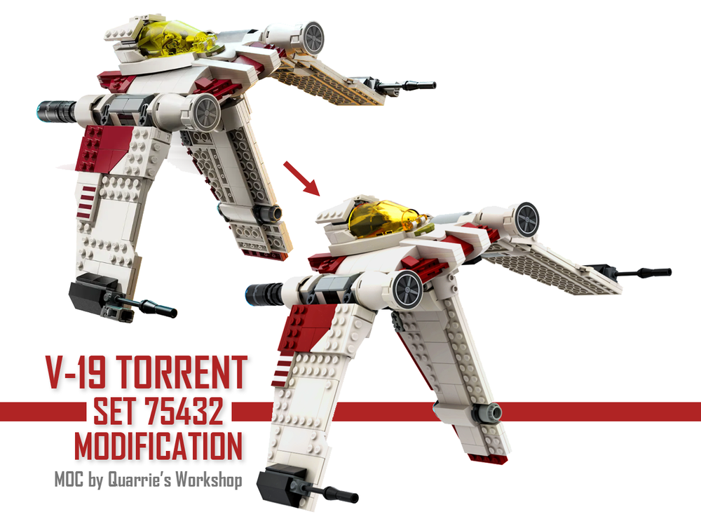 V-19 Torrent Starfighter – Set 75432 Modification