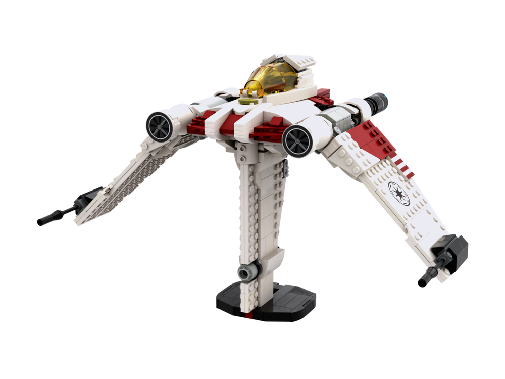 LEGO MOC-229970 V-19 Torrent Starfighter (Set 75432 working mechanism ...