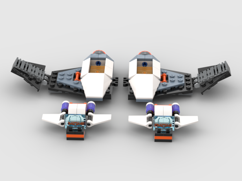 LEGO MOC-230091 Galactic Spaceship Extra Wings & Speeders (60446 Mod ...