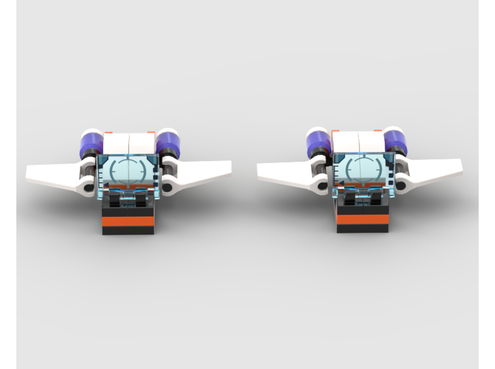 LEGO MOC-230091 Galactic Spaceship Extra Wings & Speeders (60446 Mod ...