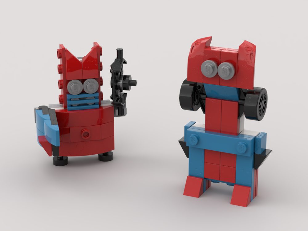 Lego Moc 30572 Batrobot And Dobbybot By Brixperiment Rebrickable Build With Lego 9150