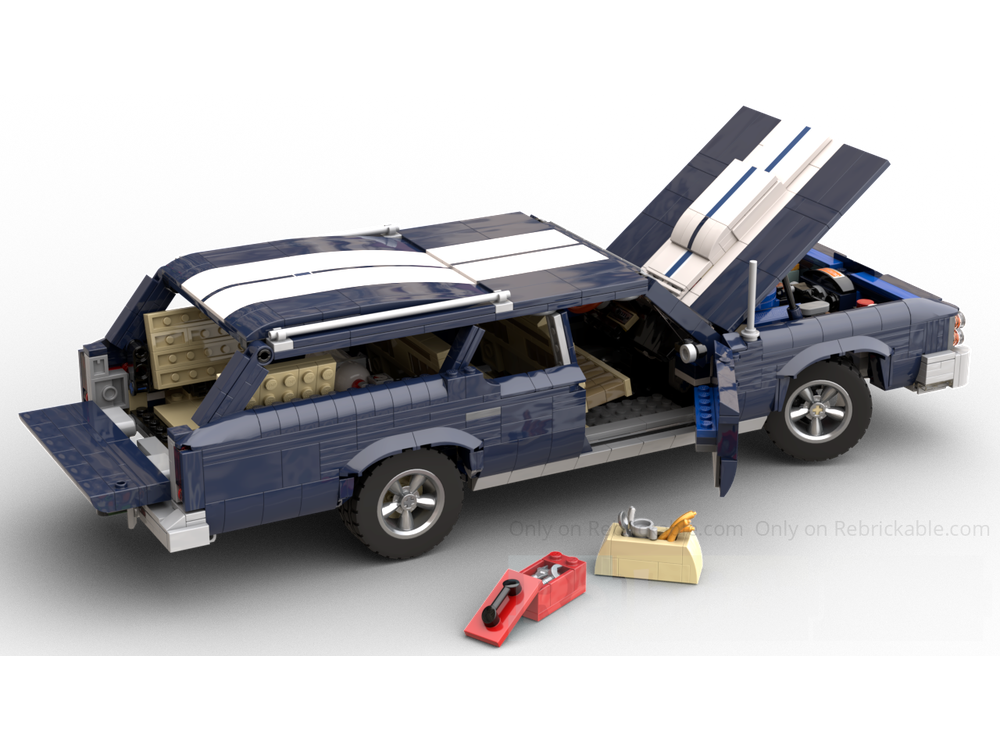 LEGO MOC-230159 1973 Ford LTD Country Squire with 70s Jet Ski on ...