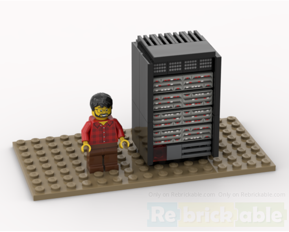 LEGO MOC-230358 Server/Network Rack by Hoppa86 | Rebrickable - Build ...