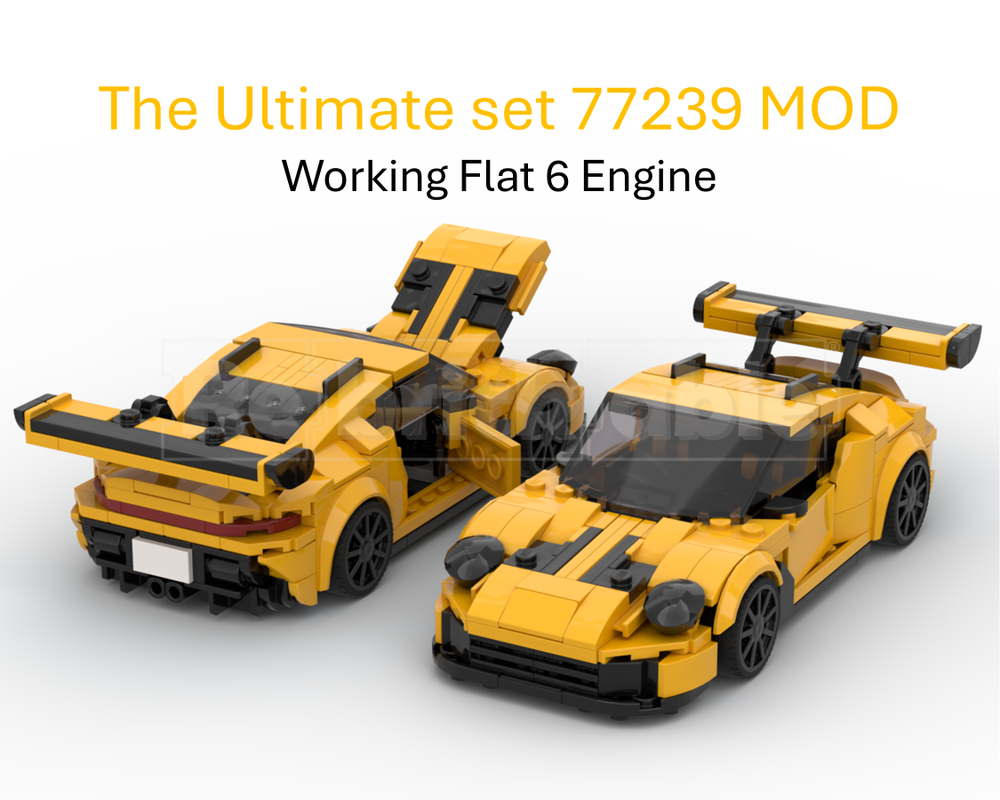 Distinction I〜Ⅳ、Structures LEGO MOC MOD|The Ultimate Porsche 911 GT3 RS (77239) by mp_mocs
