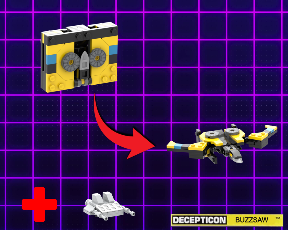 LEGO MOC-230785 Lego Transformers Soundwave 10358 Tape Buzzsaw MOC
