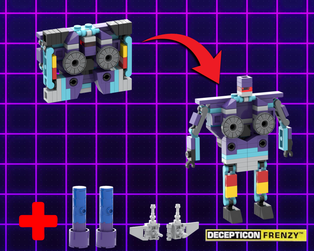 LEGO MOC-230786 Lego Transformers Soundwave 10358 Tape Frenzy MOC