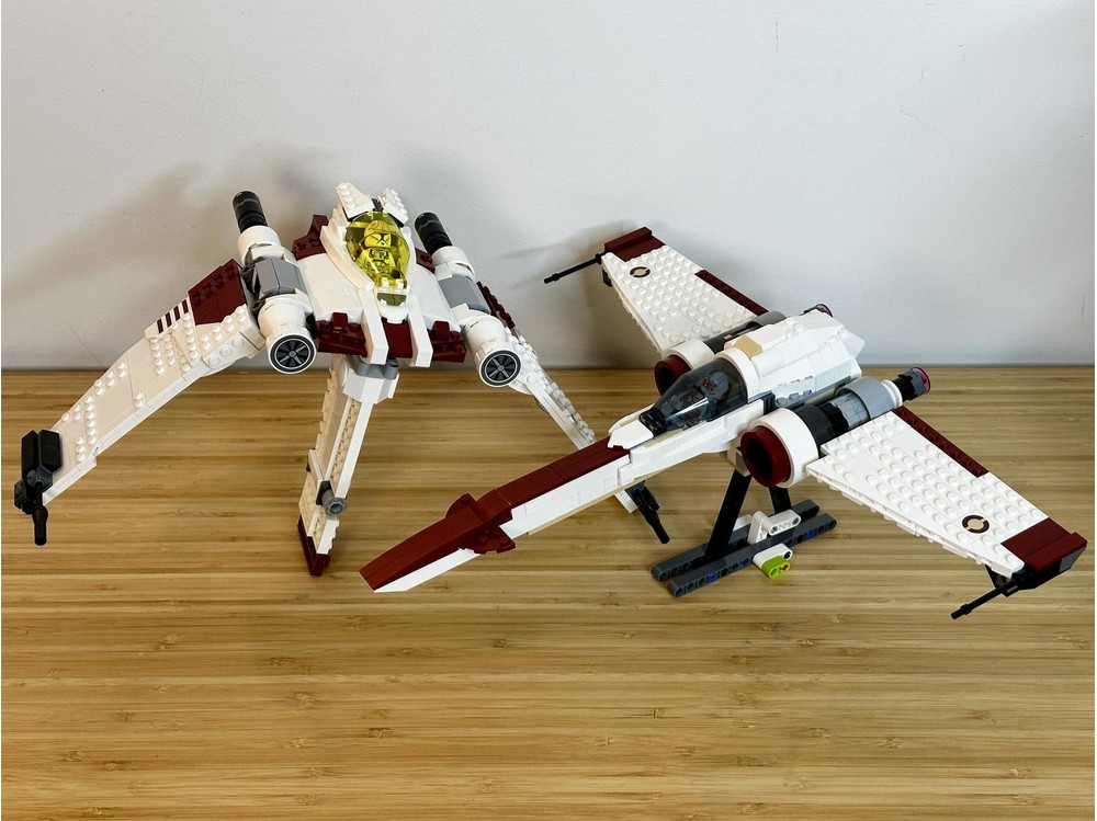 LEGO MOC V-19 Torrent & Z-95 Headhunter Starfighters - Alternate