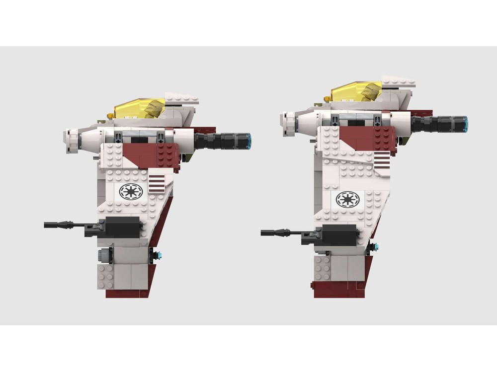 LEGO MOC V-19 Torrent & Z-95 Headhunter Starfighters - Alternate