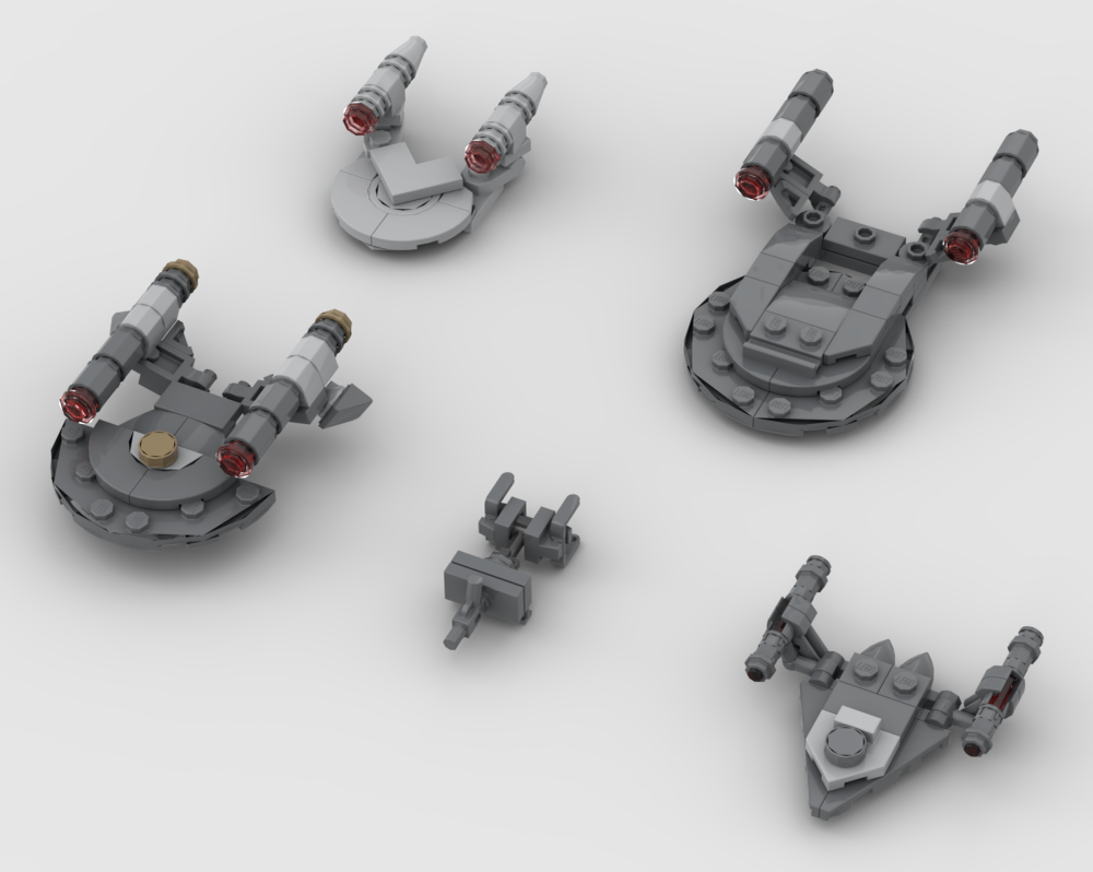 LEGO MOC Star Trek Mini Model Pack: Enterprise NX-01, USS Franklin, NX ...