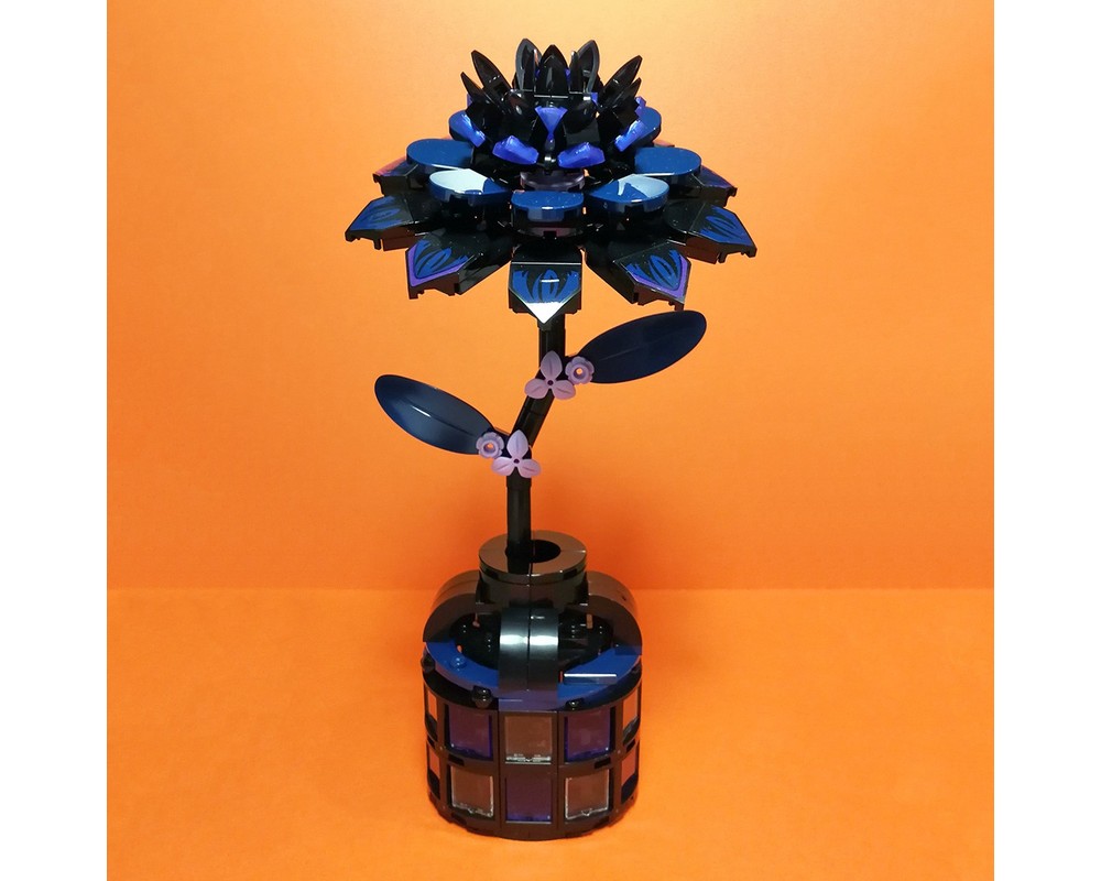 LEGO MOC Wednesday Black Dahlia Flower Mini Vase by Balage64