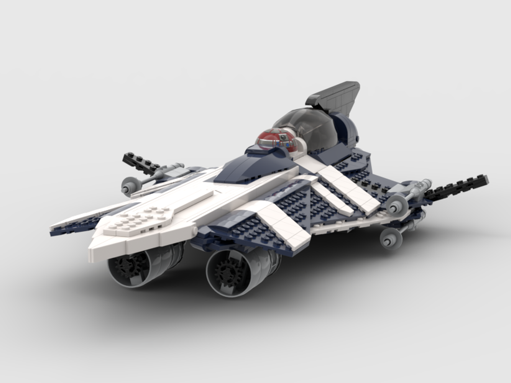 LEGO MOC Azure Angel (Anakin's custom Delta 7 Aethersprite) by
