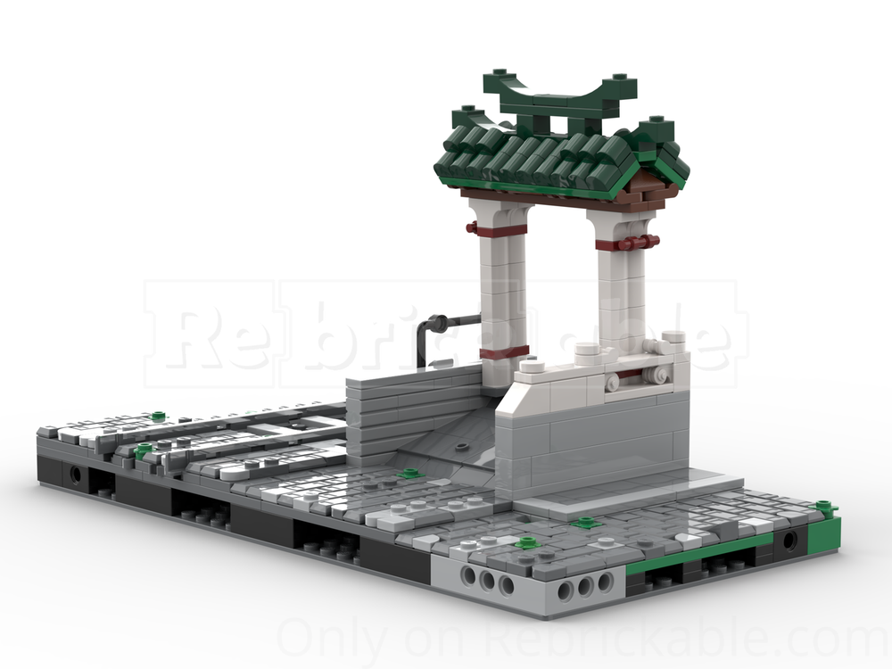 LEGO MOC modular trainstation ramp right by Azorion | Rebrickable ...