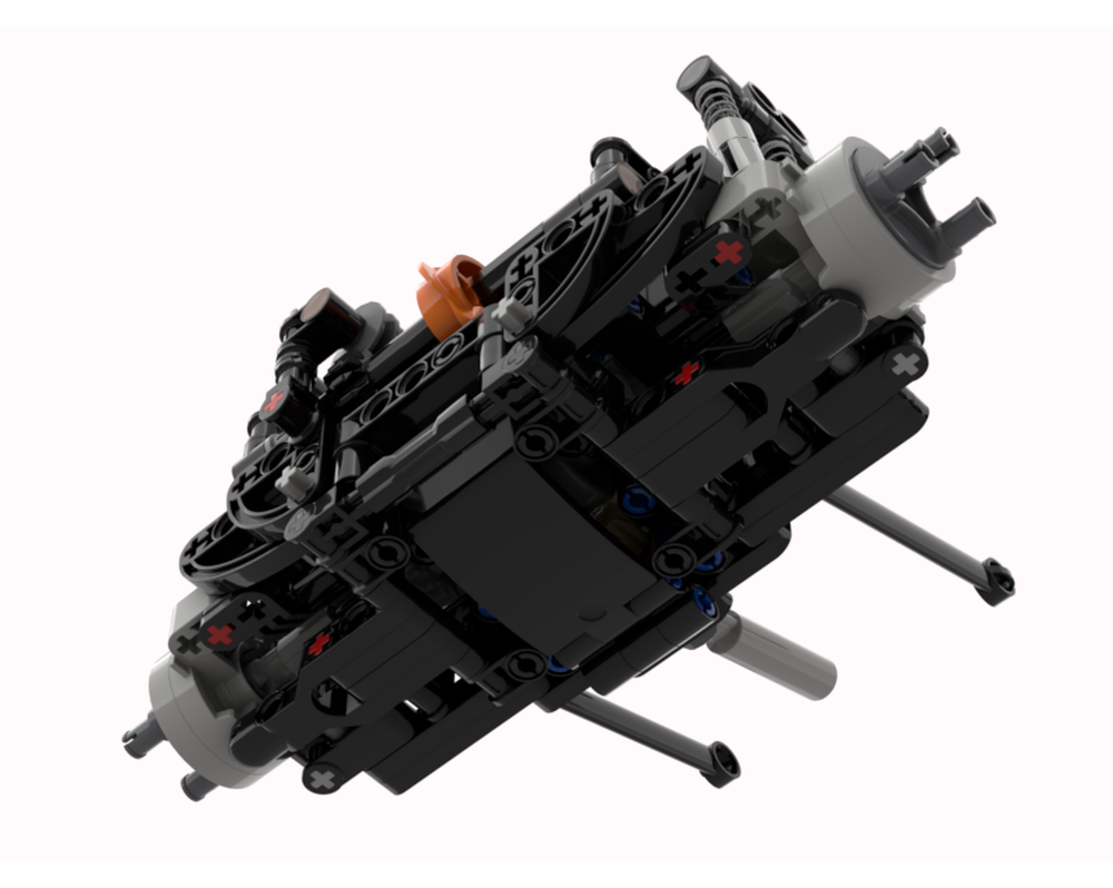 LEGO MOC-231114 Convenient and simple rear axle with differential