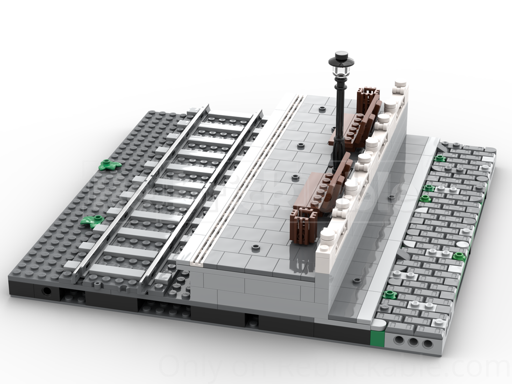 LEGO MOC-231177 modular trainstation seating platform by Azorion ...