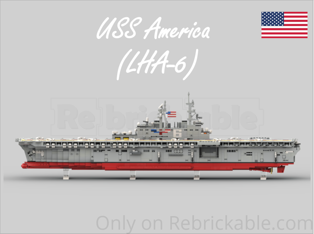 チャレンジ 強襲揚陸艦アメリカ USS America LHA-6 3個 チャレンジ