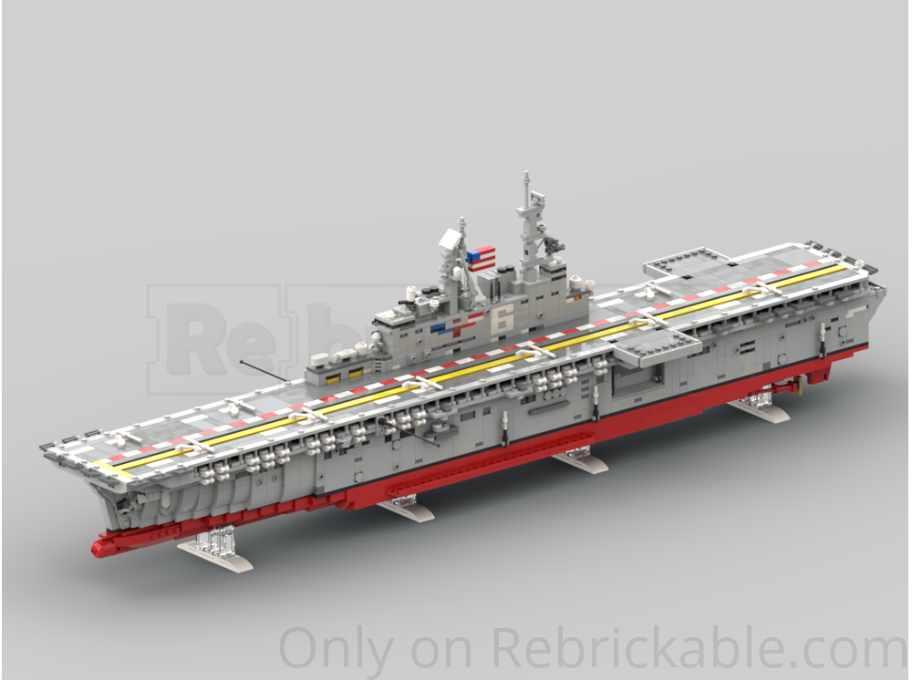 LEGO MOC-231557 USS America LHA-6 by BasicBuilder23 | Rebrickable