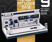 LEGO MOC APX GP F1 Pit House Show Base Pit Box No.9 by mocozone