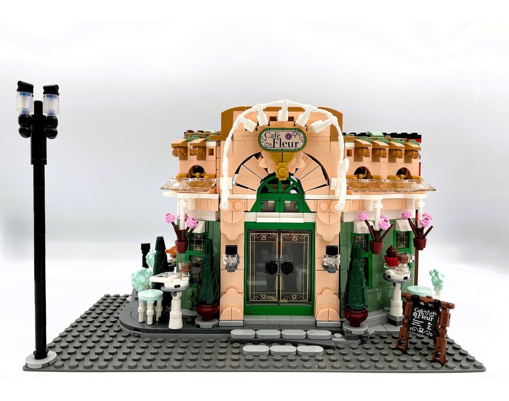 LEGO MOC-231800 Cafe Fleur Modular Alternate build of 10362 by re