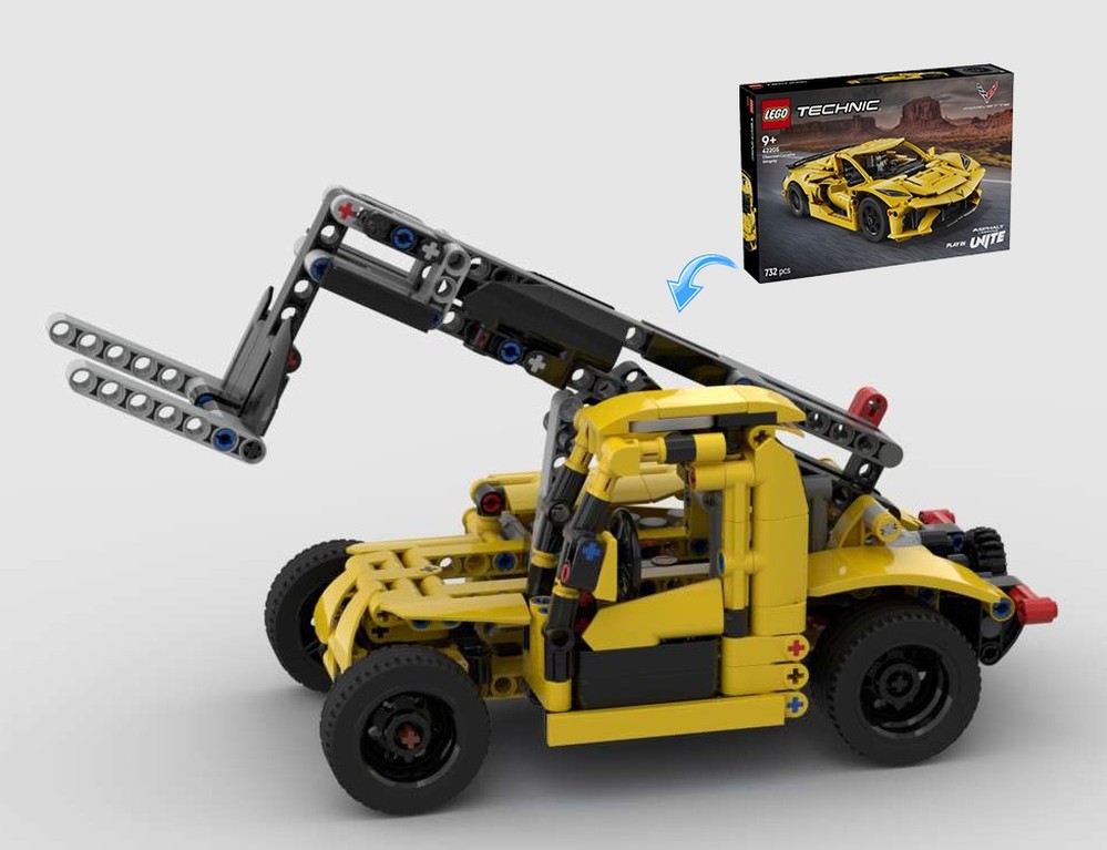 LEGO MOC Telehandler 42205 Alternate Build by ErikGS | Rebrickable ...