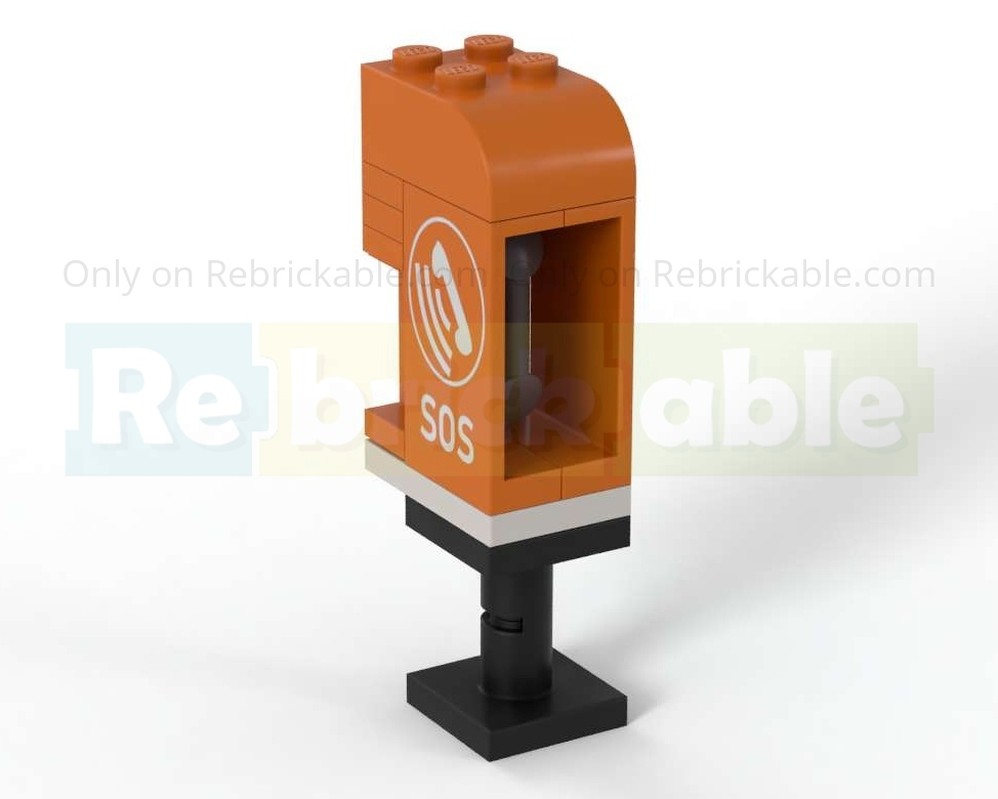 LEGO MOC Minifigure Scale SOS Post by DragonEngine | Rebrickable ...