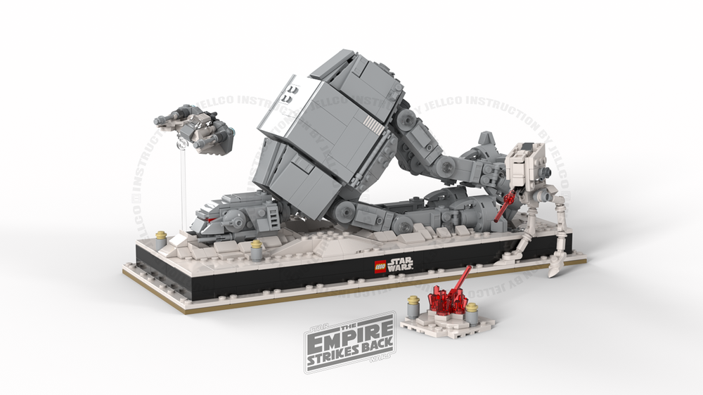 Micro Diorama: A Fallen AT-AT
