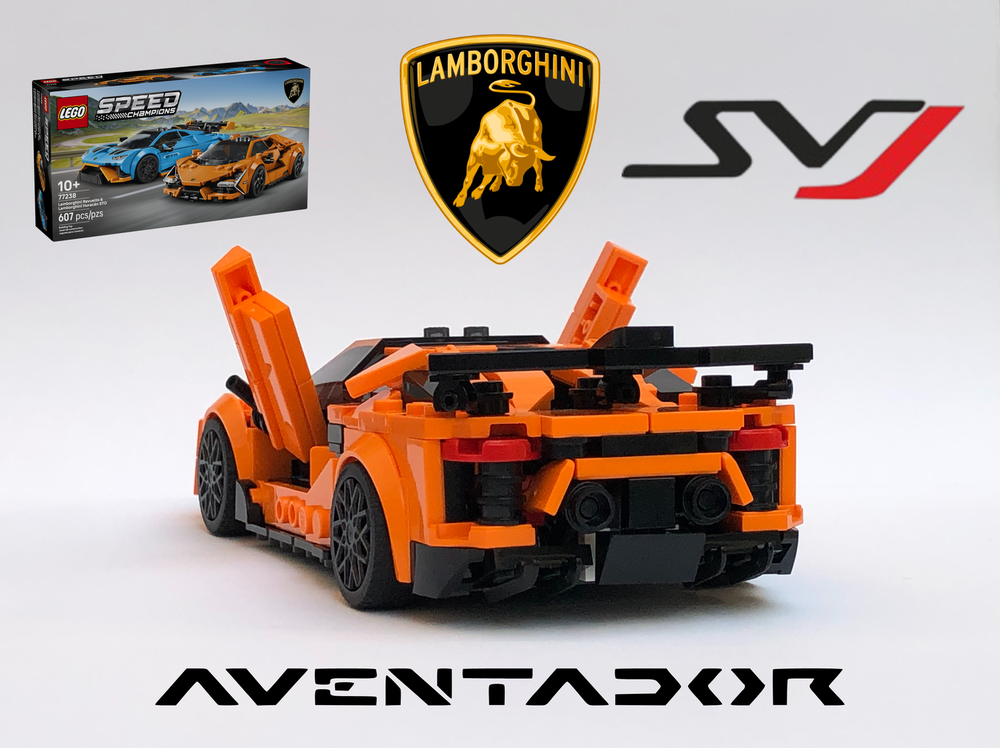 LEGO MOC 77238 Lamborghini Aventador SVJ [Openable Scissor Doors