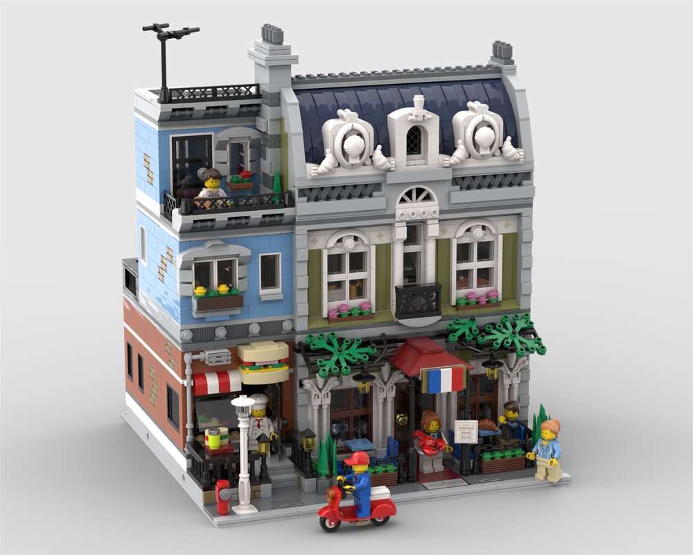 LEGO MOC-232442 Parisian Deli-Restaurant by Briquoleur | Rebrickable ...