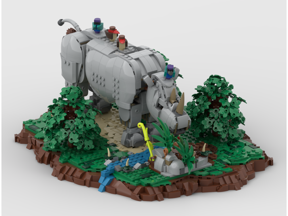 LEGO MOC-232443 Display for set 31171 Majestic Rhino + Bonus by gabizon ...