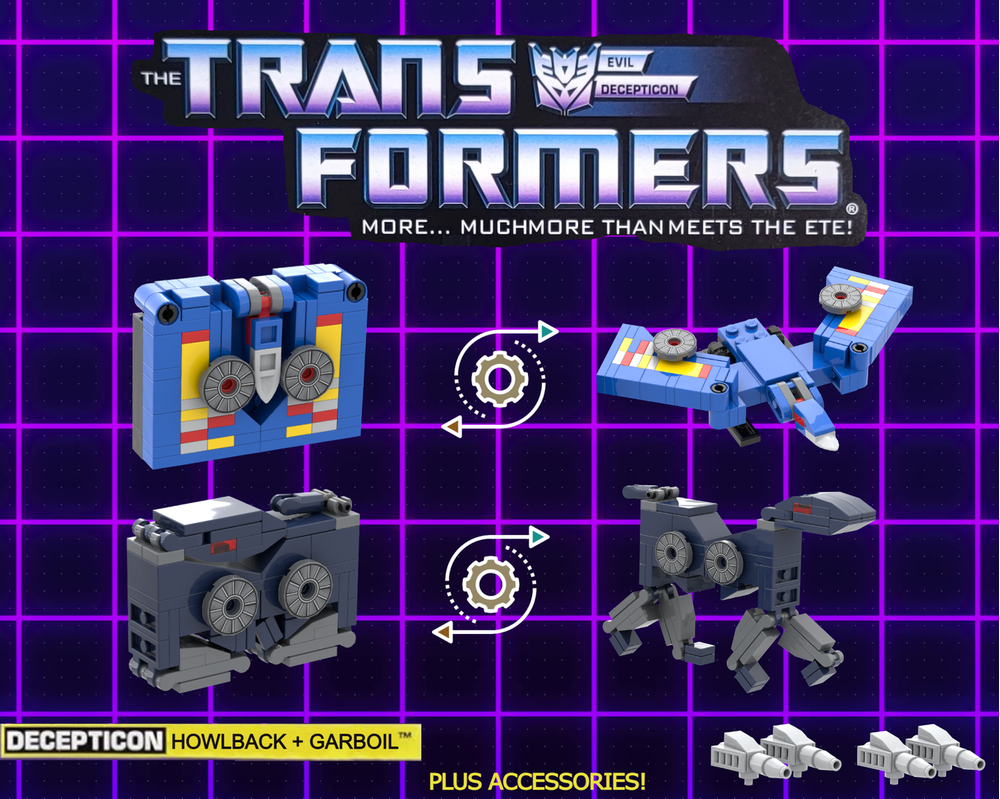LEGO MOC-232520 Lego Transformers Soundwave 10358 Tape Minions Howlback ...