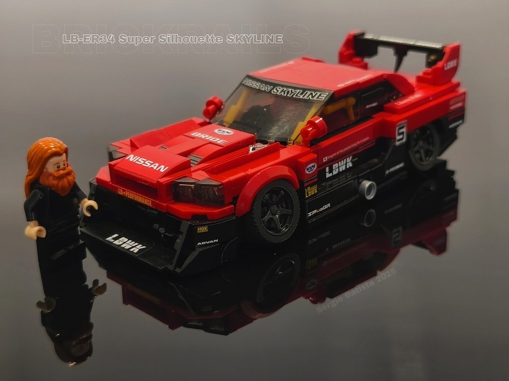 LEGO MOC-232564 Liberty Walk Nissan LB-ER34 Super Silhouette