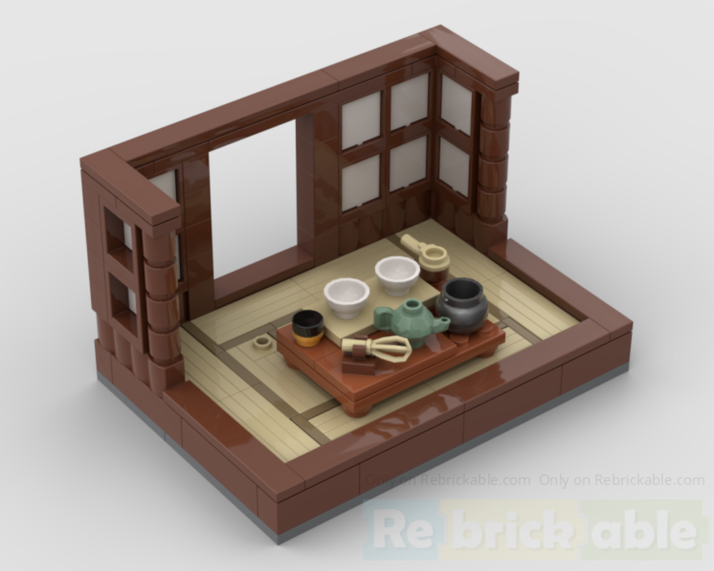 LEGO MOC-232875 Japanese Tea Room by Sneupi | Rebrickable - Build with LEGO