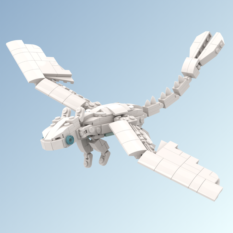 Light Fury (Minifigure Scale) — brickstormstudios