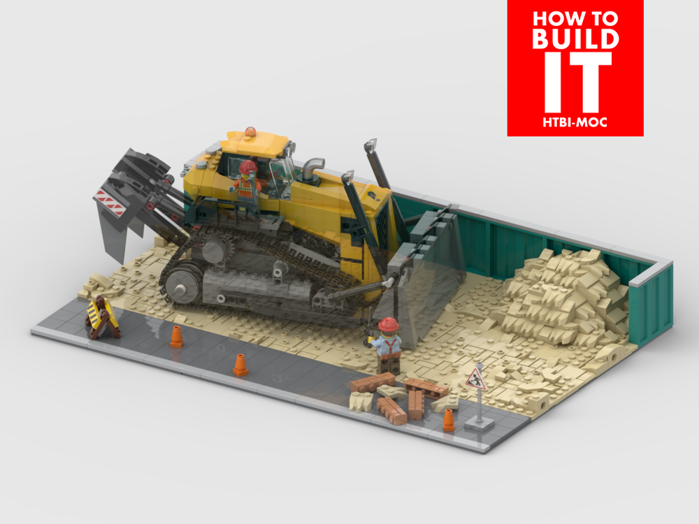LEGO MOC-233027 Modular Construction Site Display for set 60466 Yellow ...