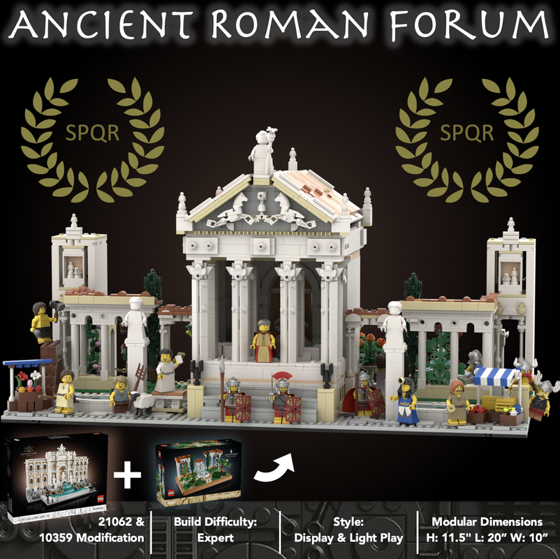 LEGO MOC-233304 Ancient Roman Forum | 21062 & 10359 Modification by ...
