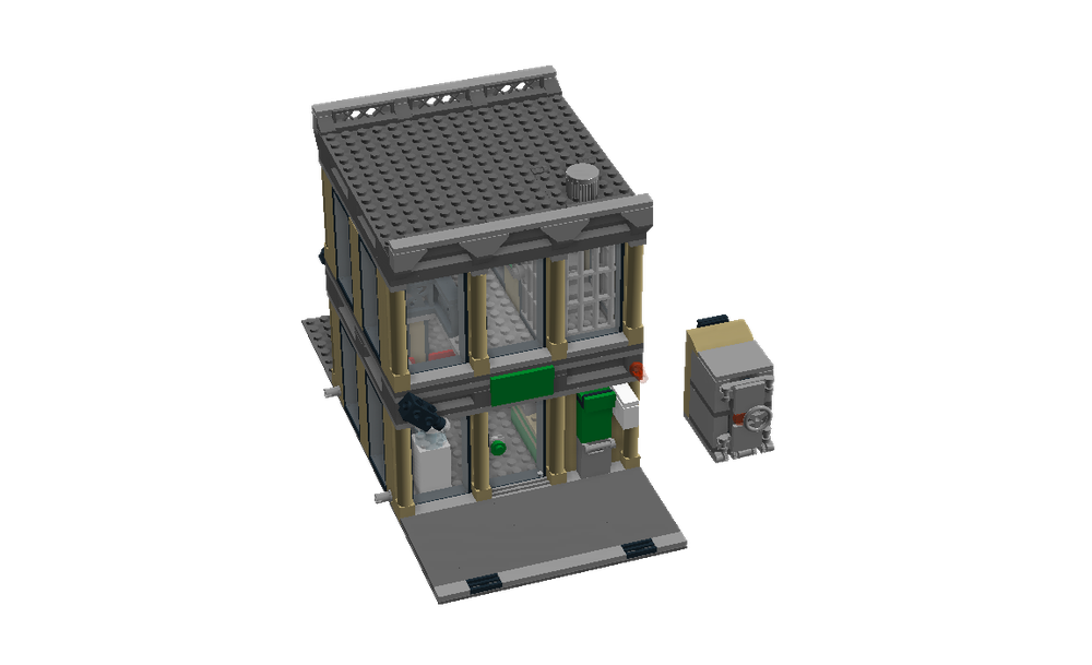 Lego bank Modular - 60140 vchianea | Rebrickable Build with LEGO