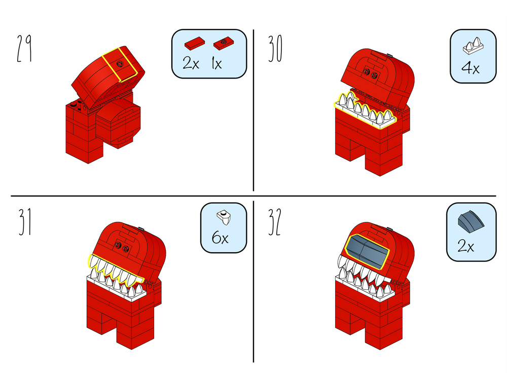 LEGO MOC Among Us - Brick Impostor & Emergency Meeting Button by ...