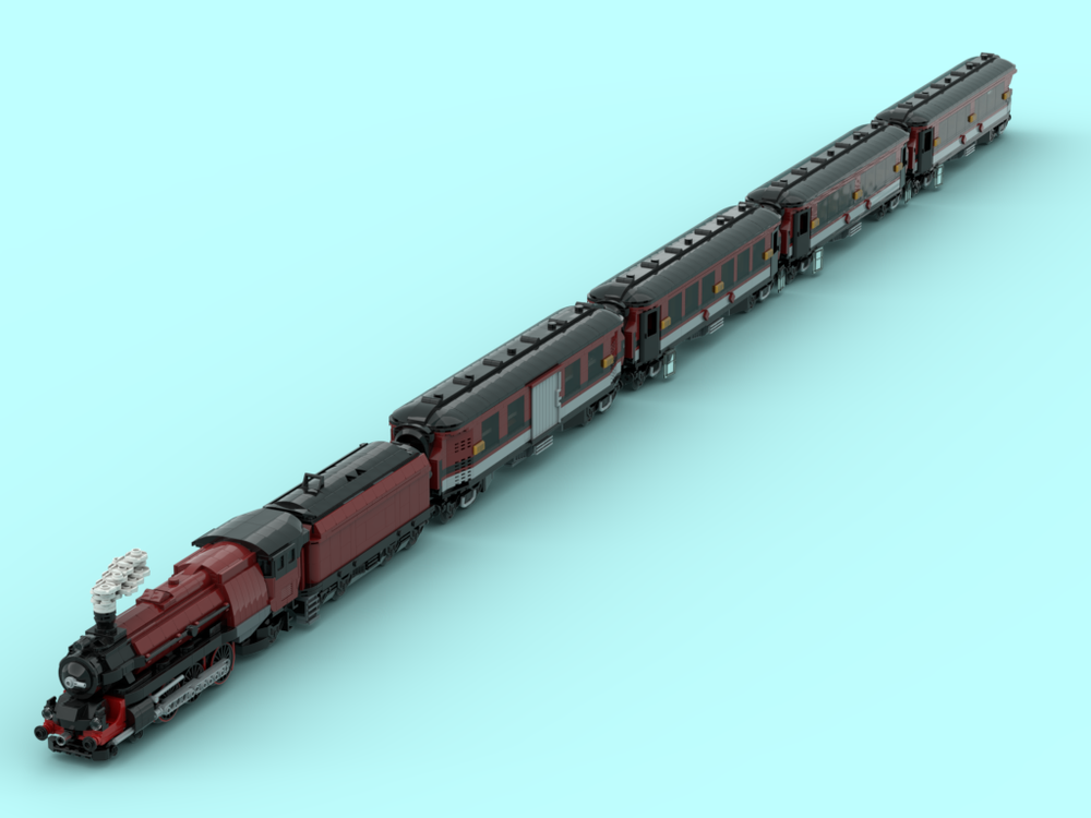LEGO MOC-233930 LMS Princess Royal 6201 Princess Elizabeth train by bo ...